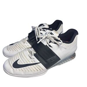 Nike Romaleos 3 Men's Size 13 Weightlifting Shoes White Black 852933-100